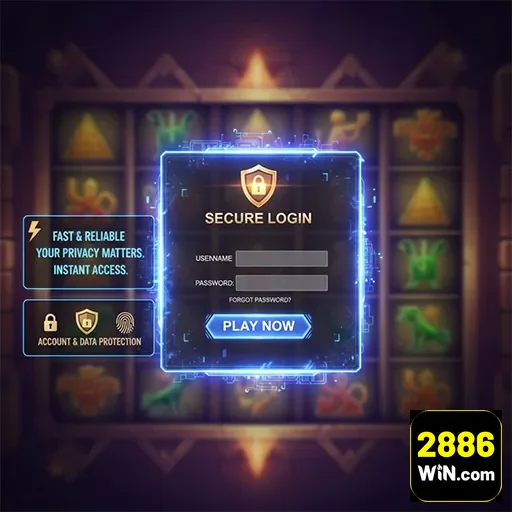 Jogador VIP acessando cadastro seguro na 2886win